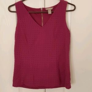 Banana Republic pink sleeveless blouse